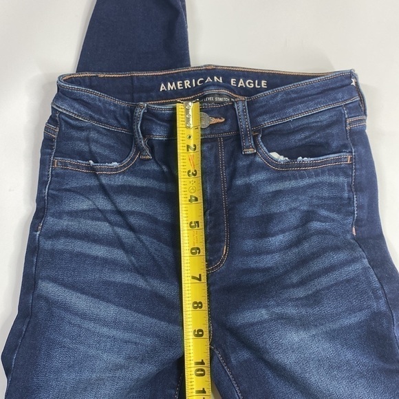 American Eagle Next Level Stretch Super Hi-Rise Jegging 0 Long - Picture 8 of 12